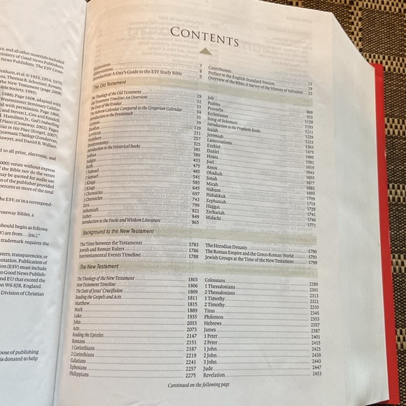 ESV English Standard Version Study Bible Hardback Brand New - Picture 7 of 12